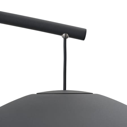 Lampadaire Contra métal noir / Orientable - H 188 x L 256 cm - Muuto