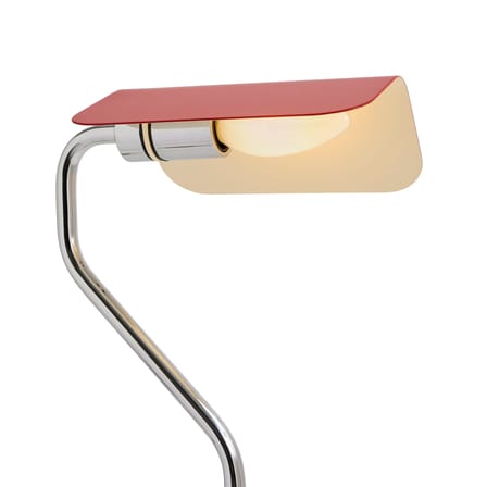 Lampadaire Apex métal bordeaux / Liseuse orientable - H 110 cm - Hay