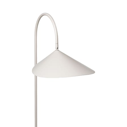 Lampadaire Arum métal pierre blanc beige / Orientable - Ferm Living