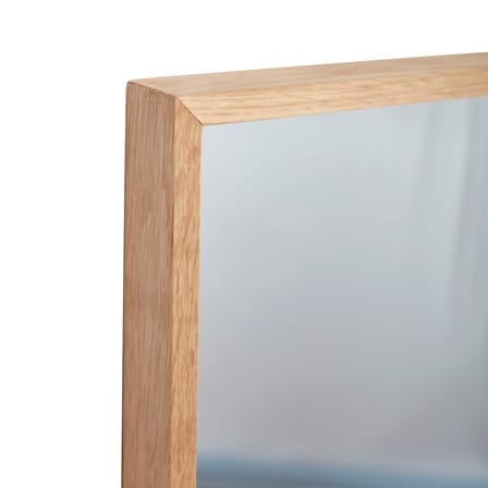 Miroir mural Depth bois naturel / 40 x 60 cm - HÜBSCH