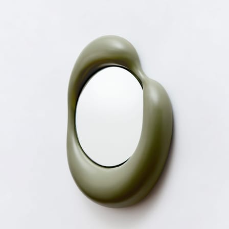 Miroir mural Ingres - Dominique céramique vert /  L 88 x H 105 cm - Moustache