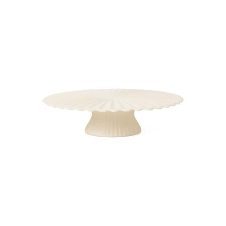 Plat à gâteau Fountain céramique blanc / Ø 31 cm - Ferm Living