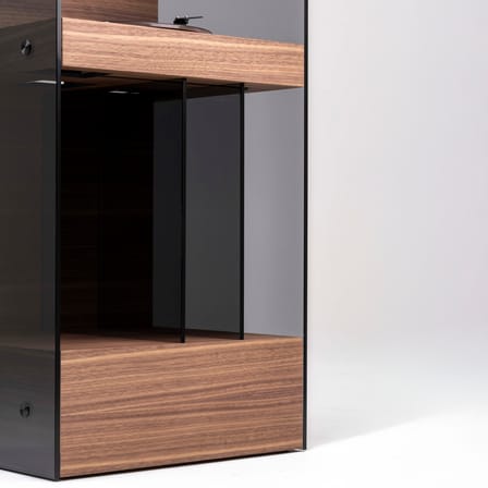 Meuble audio PR Alta / Platine vinyle & enceinte hifi connectée - La Boîte Concept