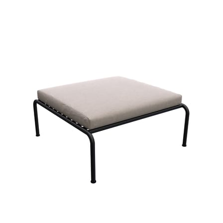 Pouf d'extérieur Avon métal tissu beige - Houe