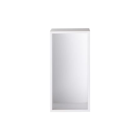 Scaffale Mini Stacked legno bianco / Small rettangolare 33x16 cm / Con fondo - Muuto