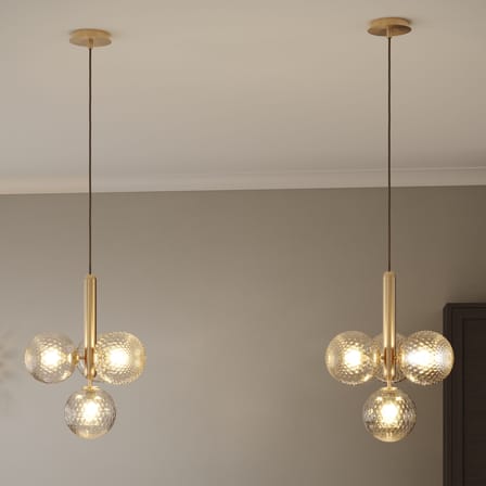 Suspension Miira 4 verre / Ø 38 cm - NUURA