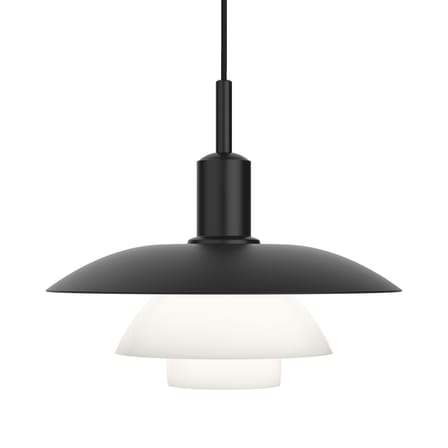 Suspension PH 5/5 verre blanc / 70W E27 - Ø 50 cm / Poul Henningsen, 1958 - Louis Poulsen