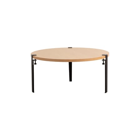 Table basse Brooklyn bois naturel / Ø 90 x H 43 cm - Chêne massif - TIPTOE