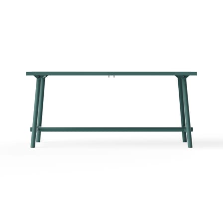 Table rectangulaire Fred's métal vert / 170 x 90 cm - 6 personnes - Fatboy