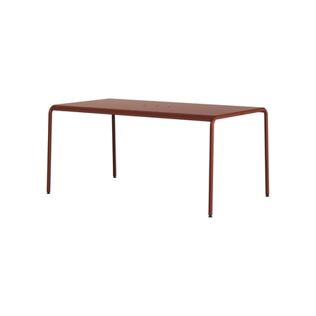 Table rectangulaire Panorama métal rouge / 160 x 90 cm - 6 places - TIPTOE
