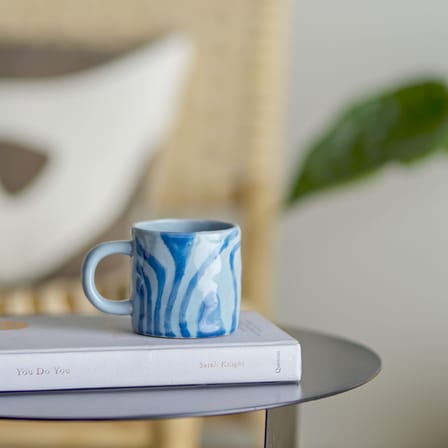 Tasse Ninka céramique bleu / 25cl - Bloomingville
