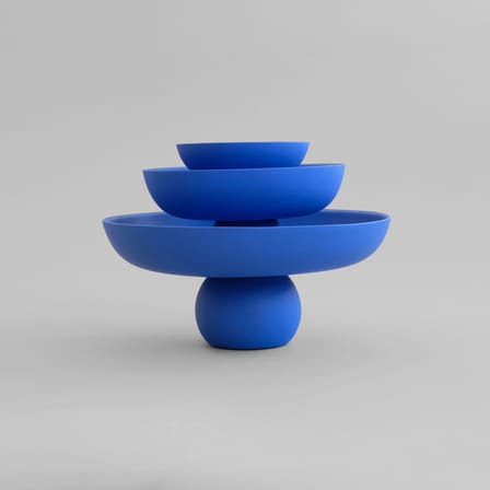Tischgesteck Baburu Big keramik blau / Ø 43 x H 18 cm - 101 COPENHAGEN