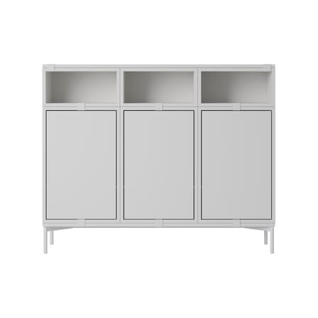 Accessoire / Base sur pieds L 131 x P 35 x H 17 cm - Pour modules Stacked Medium ou Large - Muuto
