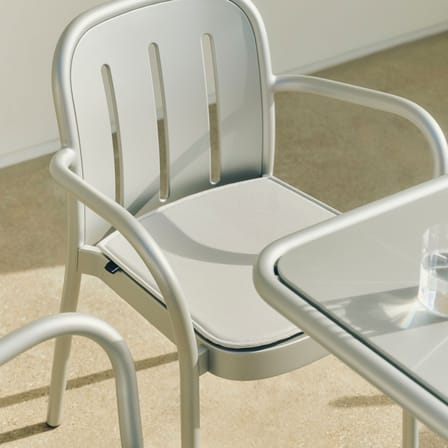  Accessory textile grey / Seat cushion for Deville chairs & armchairs - Hay