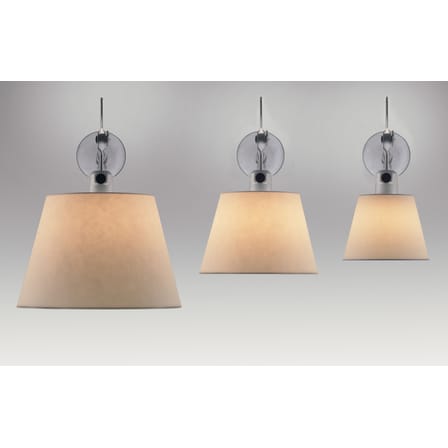 Applique Tolomeo métal papier beige / Ø 18 cm - Artemide