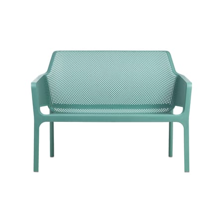 Banc avec dossier Net vert / Empilable - L 116 cm - NARDI