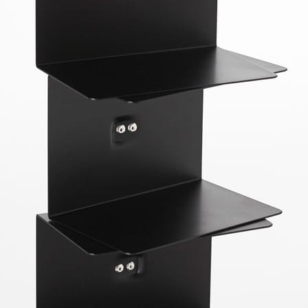 Bibliothèque Original Ptolomeo métal noir / 1 face - H 75 cm - Opinion Ciatti