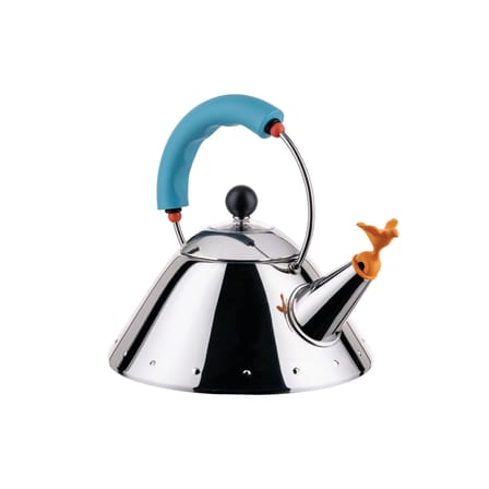Bouilloire 9093 - Oisillon Mini métal bleu / Michael Graves, 1986 - 1 Litre /Induction - Alessi