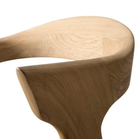 Chaise Bok Indoor bois naturel / Assise cuir - Ethnicraft