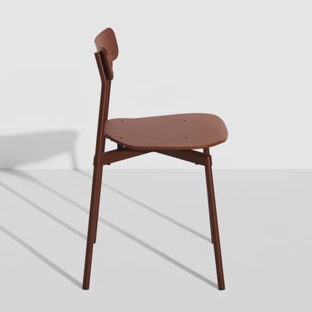Chaise empilable Fromme bois rouge - Petite Friture