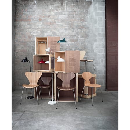 Chaise empilable Grand Prix bois naturel - Fritz Hansen