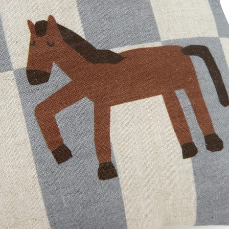Coussin Vibes Rectangular tissu bleu / Small - 33 x 22 cm - NOBODINOZ