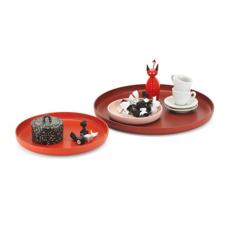 Décoration Wooden Dolls - Little Devil bois rouge / By Alexander Girard, 1952 - Vitra
