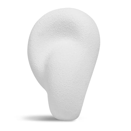 Enceinte Acoustic Sculpture matériau composite blanc / Sculpté main - Bluetooth 5.0 - Transparent Speaker