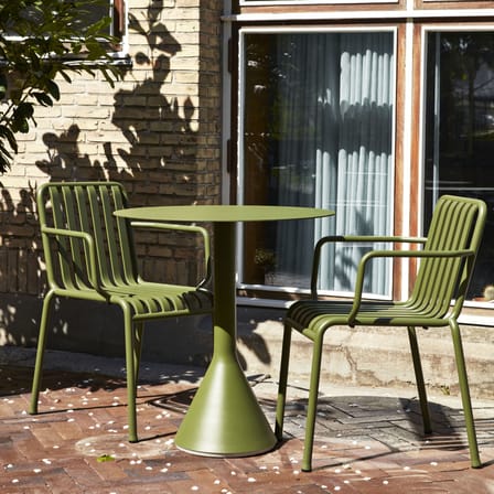 Fauteuil empilable Palissade métal vert / Bouroullec, 2016 - Hay