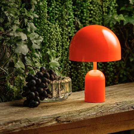 Lampada senza fili ricaricabile Bell LED materiale plastico arancione - Tom Dixon