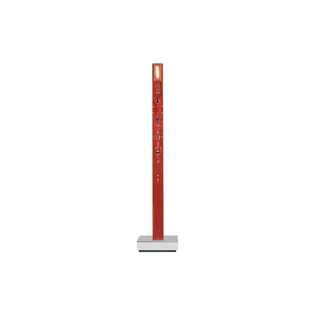 Lampe de table My New Flame plastique rouge / Bougie LED - 40 cm / Version USB - Ingo Maurer
