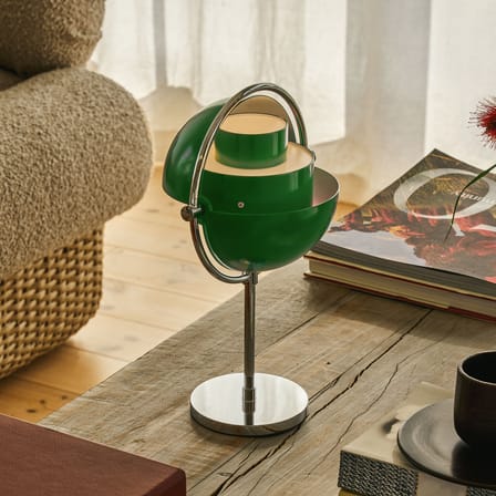 Lampe extérieur sans fil rechargeable Multi-Lite métal vert / Louis Weisdorf, 1972 - Gubi