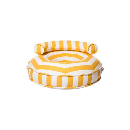 Pouf d'extérieur flottant Canvas tissu jaune - BUSINESS & PLEASURE
