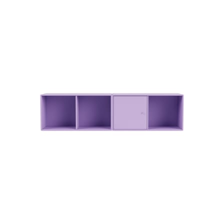 Rangement mural Line bois violet / L 139.2 x P 30 cm H 35.4 cm - MONTANA