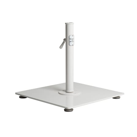 Sonnenschirmfuß The Classic metall weiß / 25 kg – Für Masten von 2,5 bis 3,81 cm - BUSINESS & PLEASURE