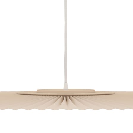 Suspension Carmen Large tissu beige / LED - Ø 120 cm - Hartô