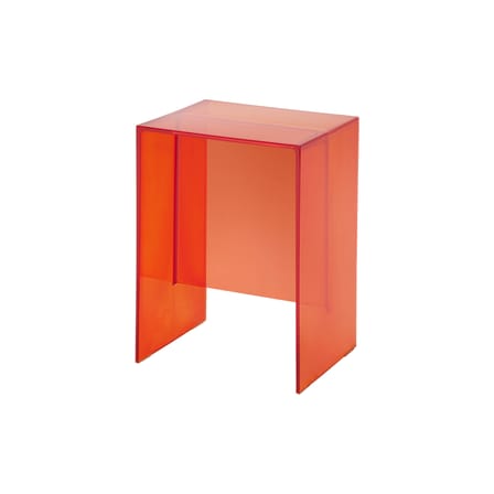 Table d'appoint Max-Beam plastique orange / Tabouret - Kartell