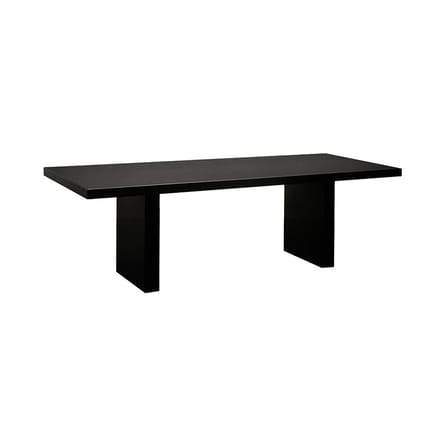 Table rectangulaire Tommaso métal noir /  180 x 90 cm - Zeus