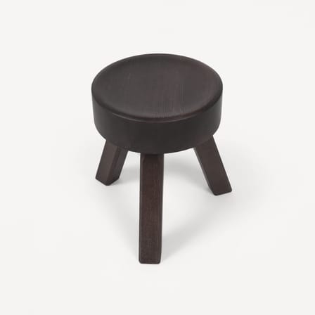 Tabouret AML bois marron / Ø 32,5 x H 32,5 cm - Frama 