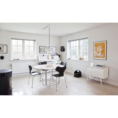 Chaise empilable Grand Prix bois noir - Fritz Hansen