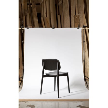 Chaise empilable Soft Edge 60 bois noir - Hay