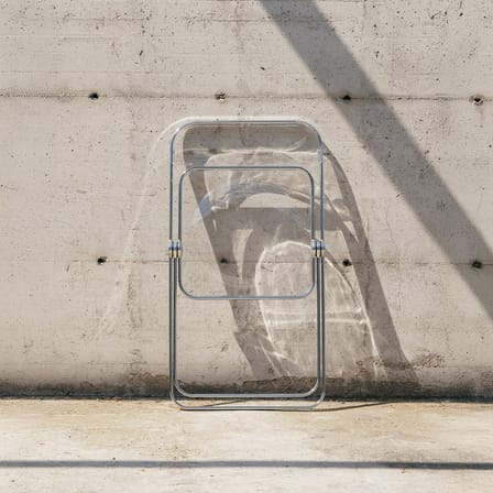 Chaise pliante Plia plastique rose / Giancarlo Piretti, 1967 - ANONIMA CASTELLI