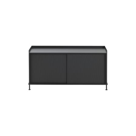 Enfold Dresser metal black / W 124 x D 45 x H 63 cm - Muuto