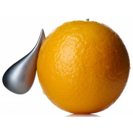 Épluche-agrumes Apostrophe métal - Alessi