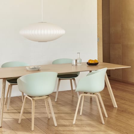 Fauteuil  About a chair AAC22 plastique vert / Recyclé - Hay
