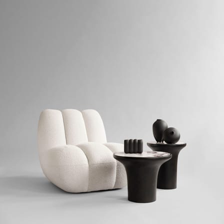 Fauteuil rembourré Toe blanc / Tissu bouclé - 101 COPENHAGEN