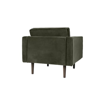 Fauteuil rembourré Wind tissu vert / Velours - BROSTE COPENHAGEN
