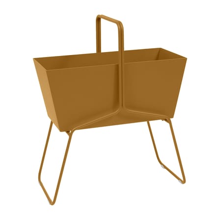 Jardinière Basket métal jaune haute / L 70 x H 84 cm - Fermob