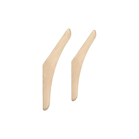 Set de 2 patères PI bois naturel - Ethnicraft