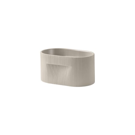 Pot de fleurs Ridge céramique beige / L 22,5 x P 15 x H 13 cm - Muuto